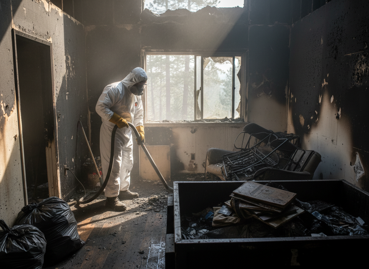 Fire Damage Restoration Cedarpines Park in Lake Arrowhead, CA 92352