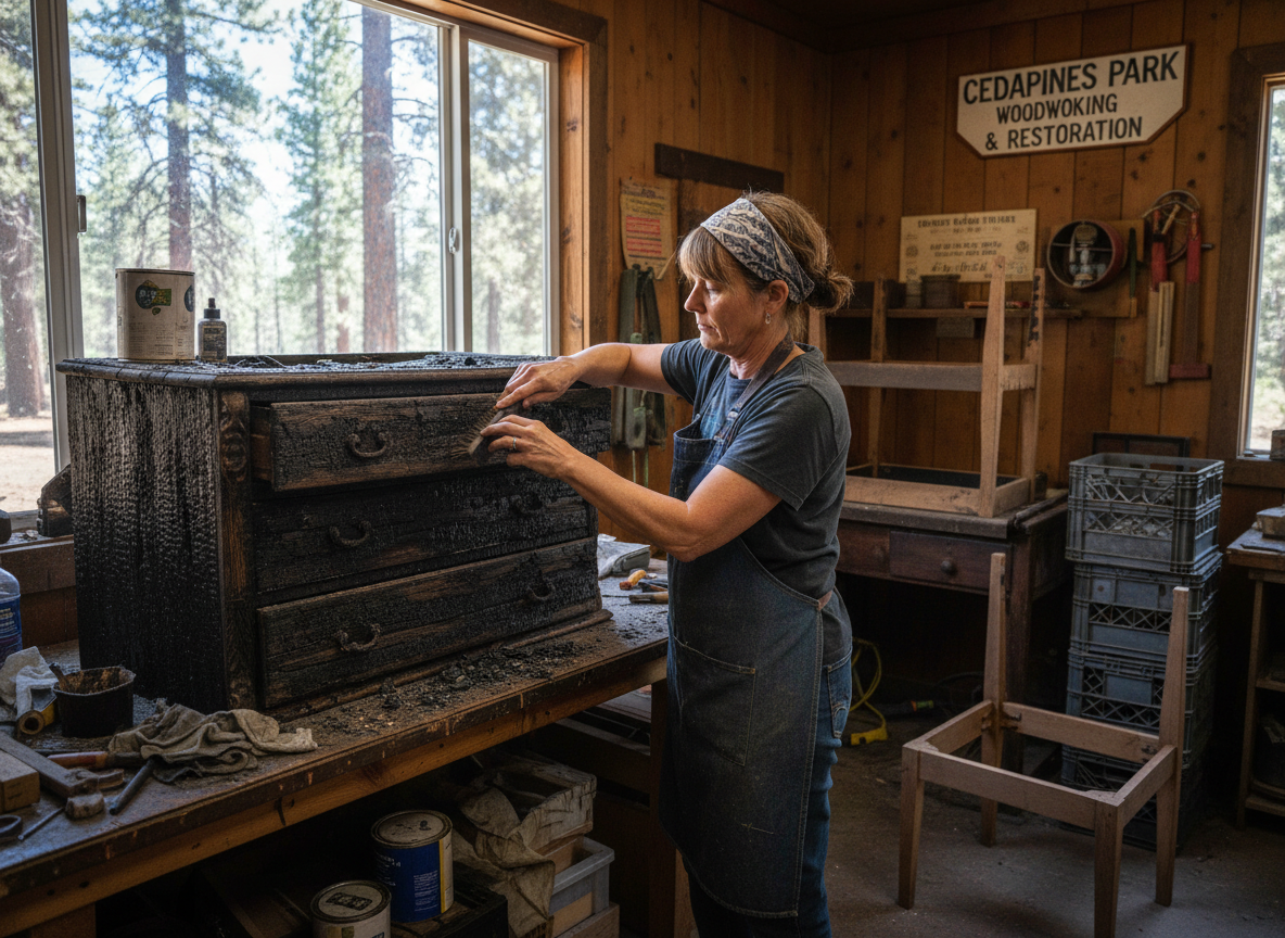 Fire-damaged Furniture Restoration in Cedarpines Park, CA