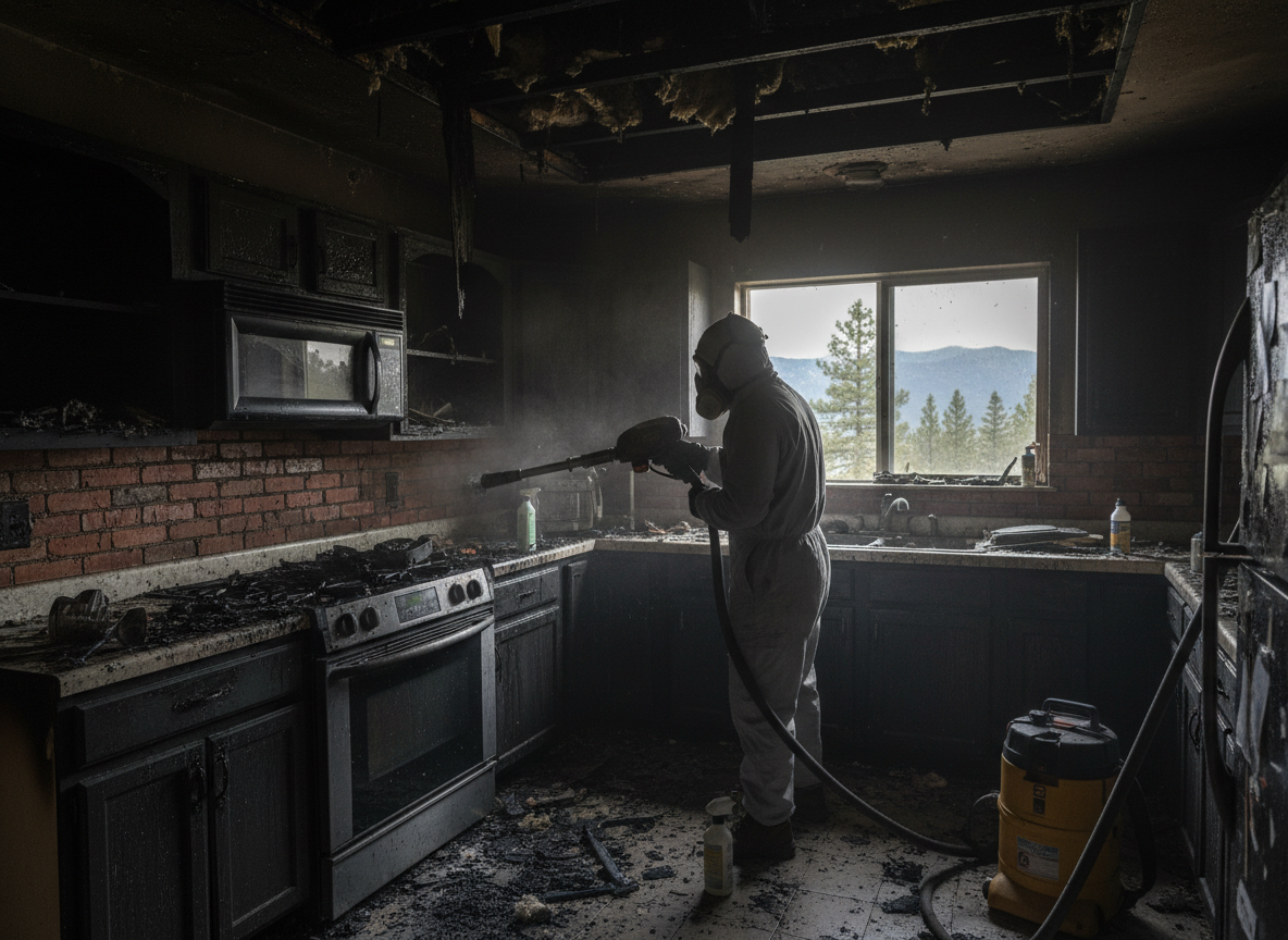 Fire Damage Restoration Cedarpines Park in Crestline, CA 92325