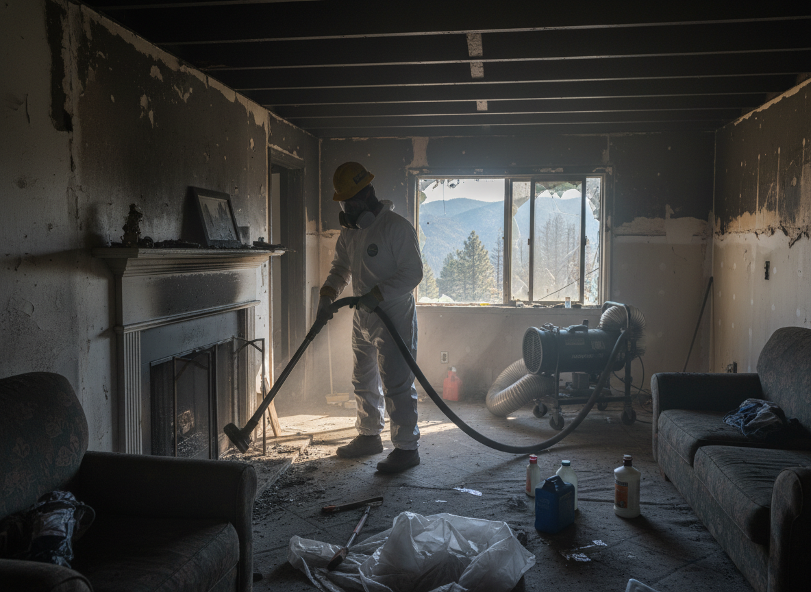 Smoke Damage Restoration in Cedarpines Park, CA